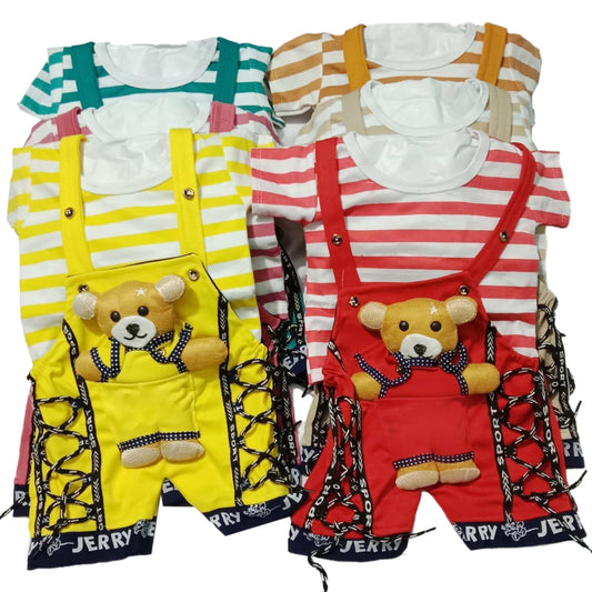 Faiz4s | Baba Suit with Teddy Bear for Baby Boy Dress  | 1 - 2 Years | F4S1006