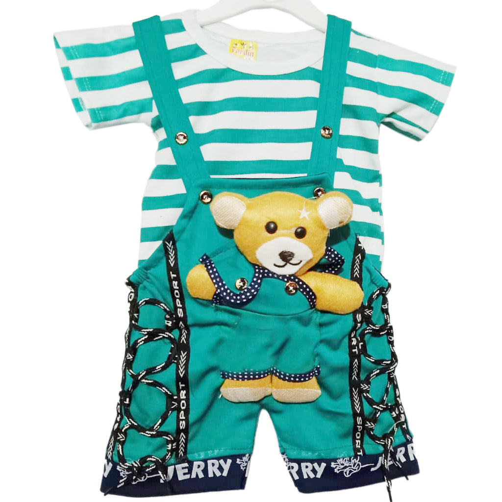 Faiz4s | Baba Suit with Teddy Bear for Baby Boy Dress  | 1 - 2 Years | F4S1006