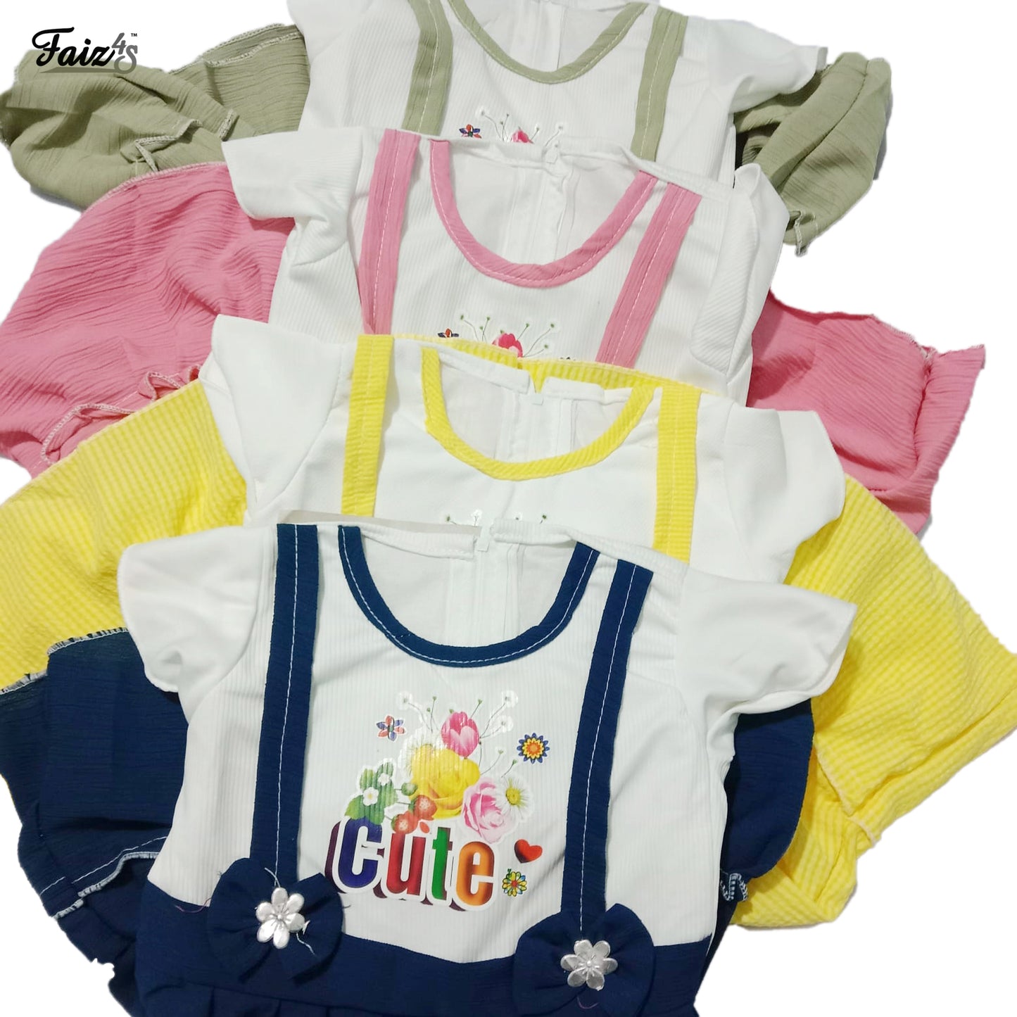 Affordable  Girls Frock | Short Sleeve | 3-5 Years | F4S1004