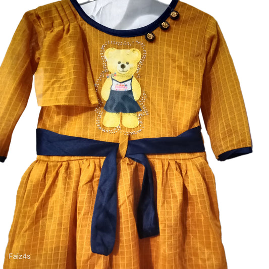 Affordable Girls Frock and Legging Set  |  Three-Quarter Sleeves | 2-3 Years | F4S1009