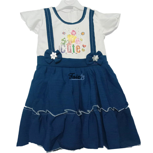 Affordable  Girls Frock | Short Sleeve | 3-5 Years | F4S1004