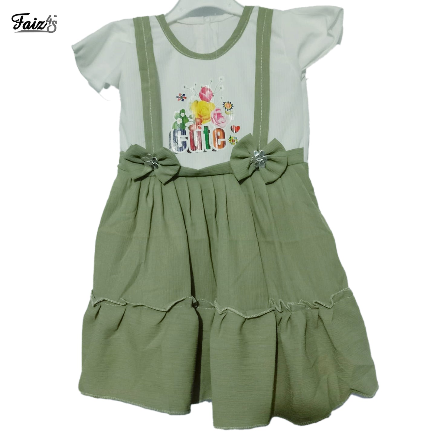 Affordable  Girls Frock | Short Sleeve | 3-5 Years | F4S1004