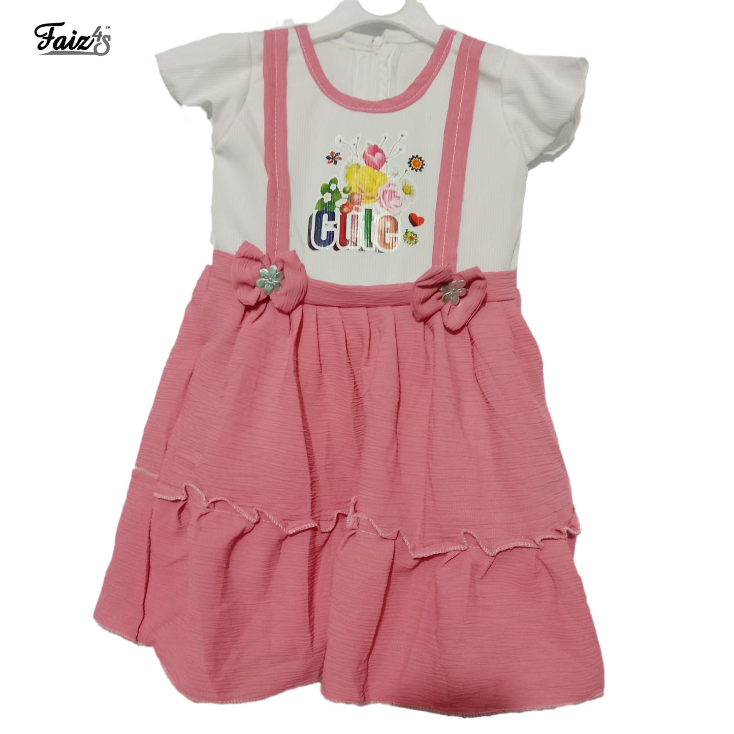 Affordable  Girls Frock | Short Sleeve | 3-5 Years | F4S1004