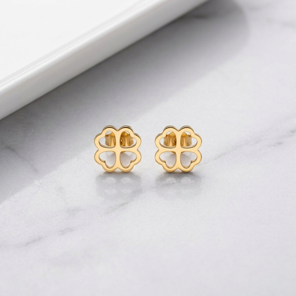 Stainless steel Stud Earrings F4S1039 |18K Gold plated | 316L Grade | anti tarnish