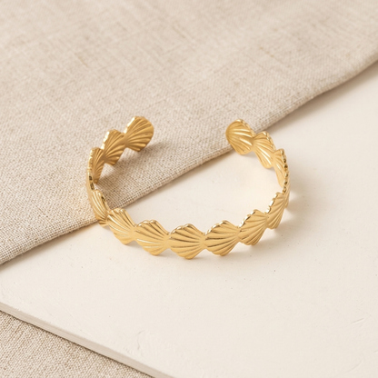 Stainless steel cuff Bangle |18K Gold plated | 316L Grade | anti tarnish | F4S1027