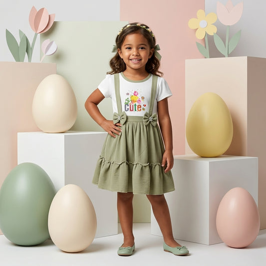 Frock for Girls  | Short Sleeve | 3-5 Years | F4S1004