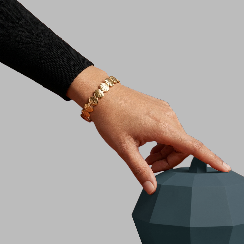Stainless steel cuff Bangle |18K Gold plated | 316L Grade | anti tarnish | F4S1027