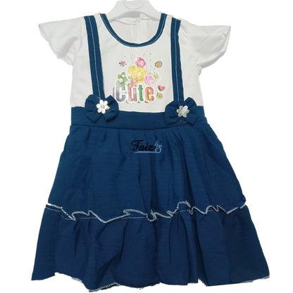 Affordable  Girls Frock | Short Sleeve | 3-5 Years | F4S1004
