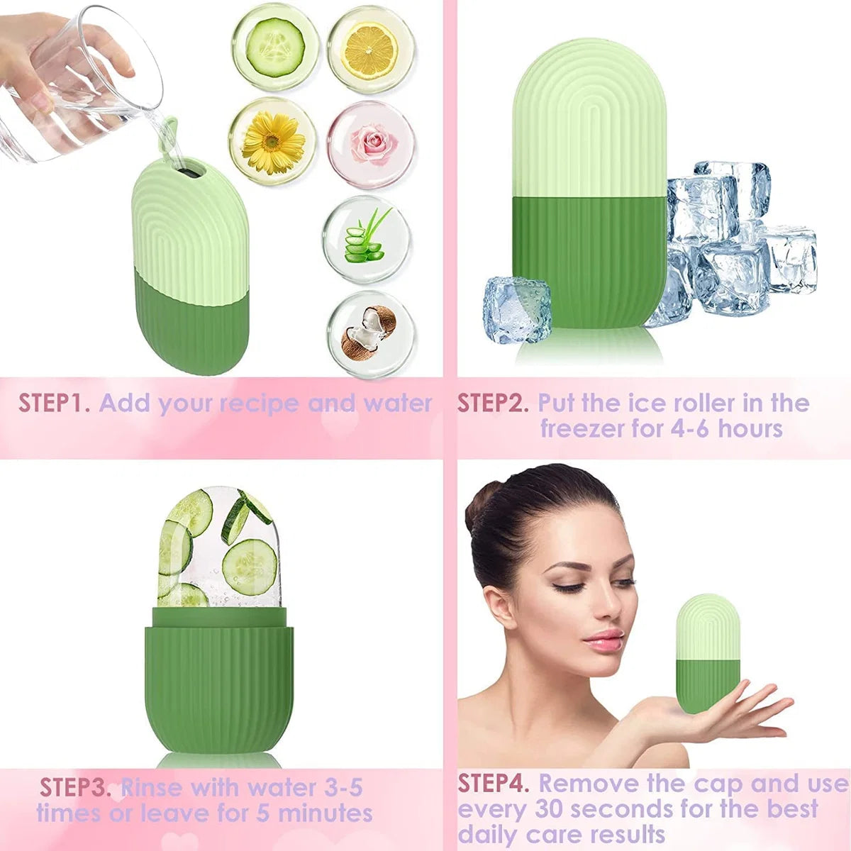 Beauty Ice Roller For Face | Eye Reusable | 3 pc