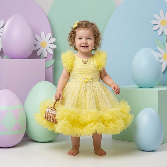 Modern and Stylish net | Baby Girl Frock |Dress | 12 - 18 months | F4S1011