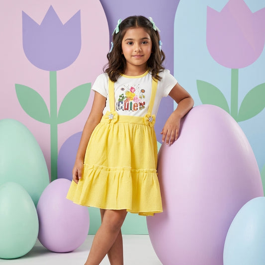 Frock for Girls  | Short Sleeve | 3-5 Years | F4S1004