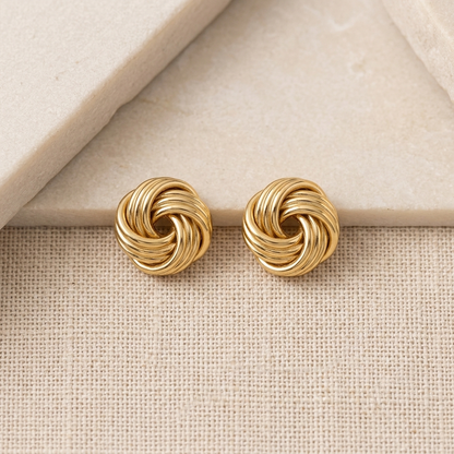 Stud Earrings F4S1028 |18K Gold plated | 316L Grade | anti tarnish